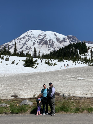 Soaking up the mountain air.