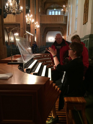Jeremy loves organ music. Whenever we visit a church he looks for the organ. We belong to our temple because they still play the organ at services.