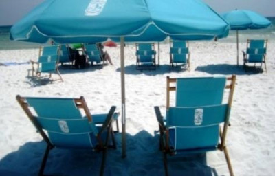 Relaxing at the beach.