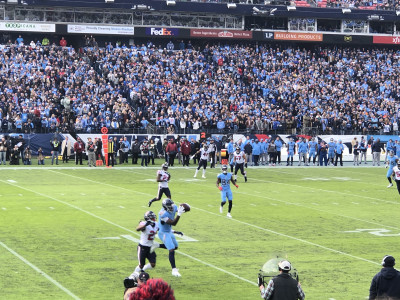 Pre-Covid, we went to almost every Tennessee Titans home game and hope to go again soon. It is so fun cheering on the team in the stands!