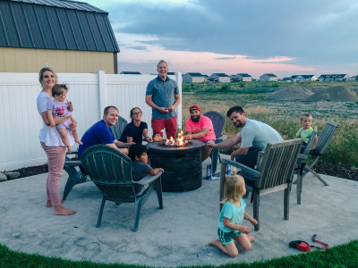 Summer nights sitting around the fire pit making s’mores with best friends is always a favorite.