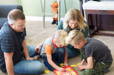 Playing games is a favorite in our home. We have learned there are many ways to turn anything into a competition or game.