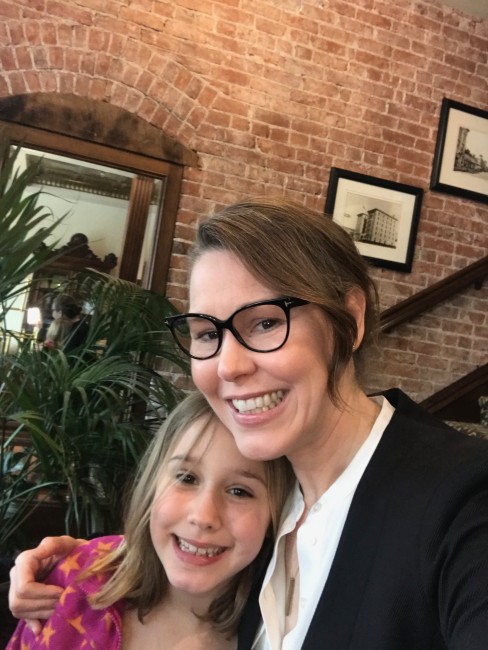 While visiting Jannette's hometown, she snapped this photo in front of the staircase where she and Tom spent a special moment on their wedding day 14 years ago