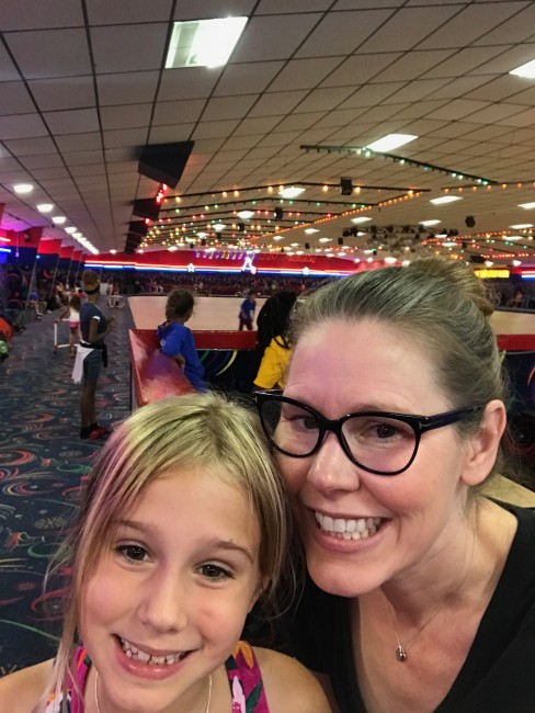 Roller skating at a nearby old school roller rink is a favorite outing.