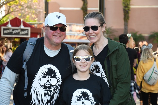 These wide smiles happened right after riding the Rockin' Rollercoaster, a SUPER fast ride at Disney World.