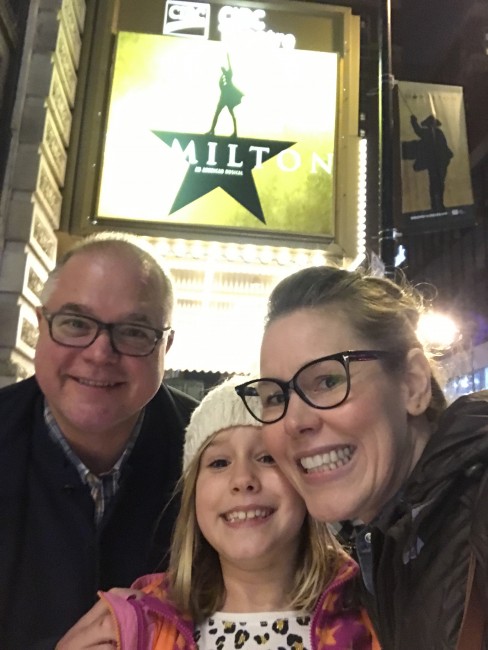 Seeing Hamilton on stage in Chicago was a highlight of our year.