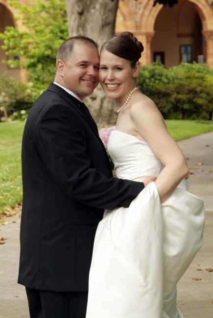This photo of our wedding day brings back SO may happy memories.