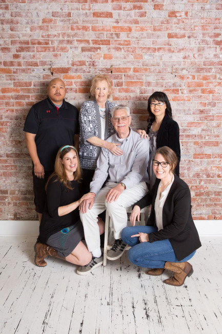 This is Jannette's family including her parents and 3 of her siblings.
