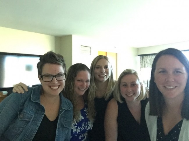 Amy and her besties having a girls weekend away.