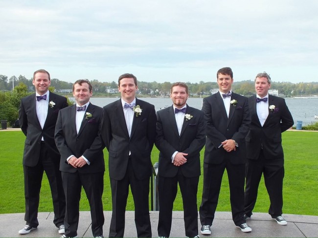 Matt and his groomsmen looking dapper.