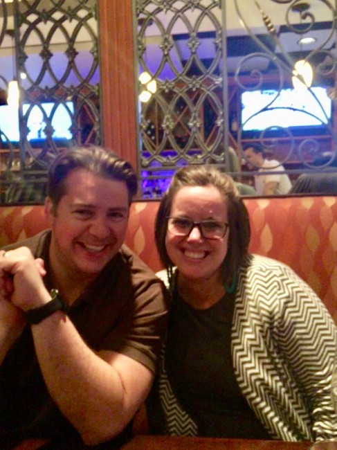 Dinner with our friends.