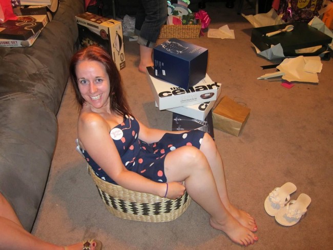 Amy's best friend being silly.