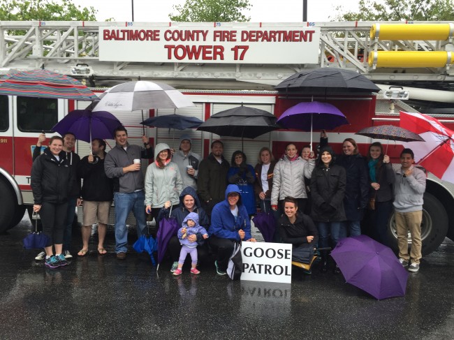 We didn't let some rain stop us from our charity walk!