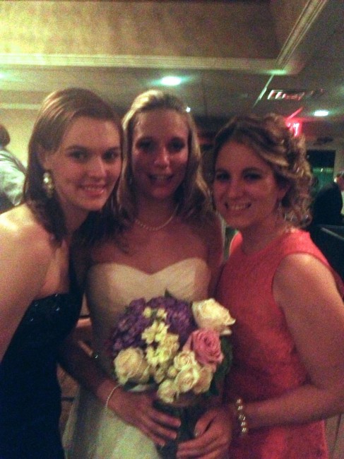 Amy and the cousins at our wedding.