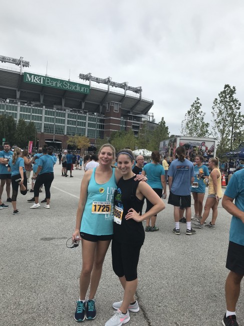 Posing for a pre race pic with Matt's Cousin.