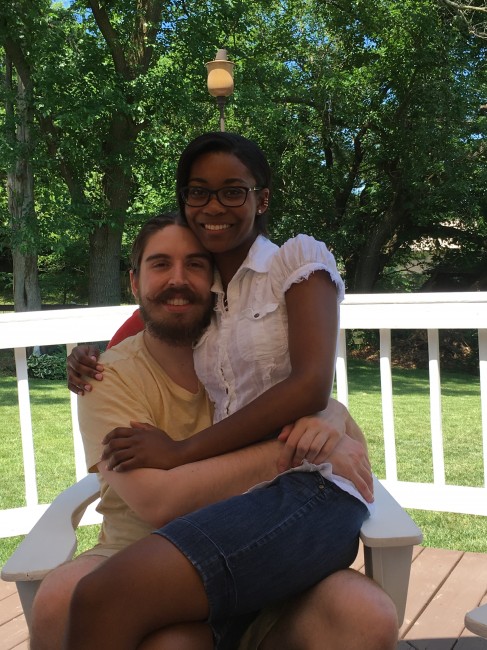 Amy's brother and sister in law during a family weekend get together.