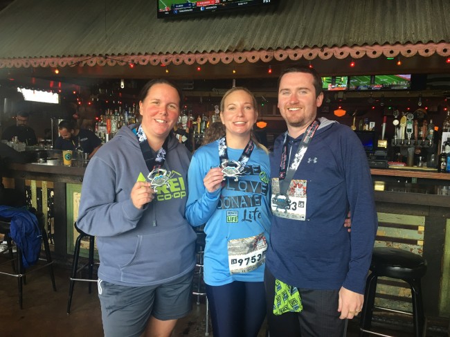 Team pic post marathon relay.