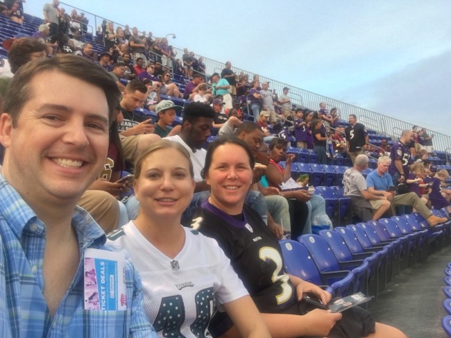 A nice summer evening for pre-season football.