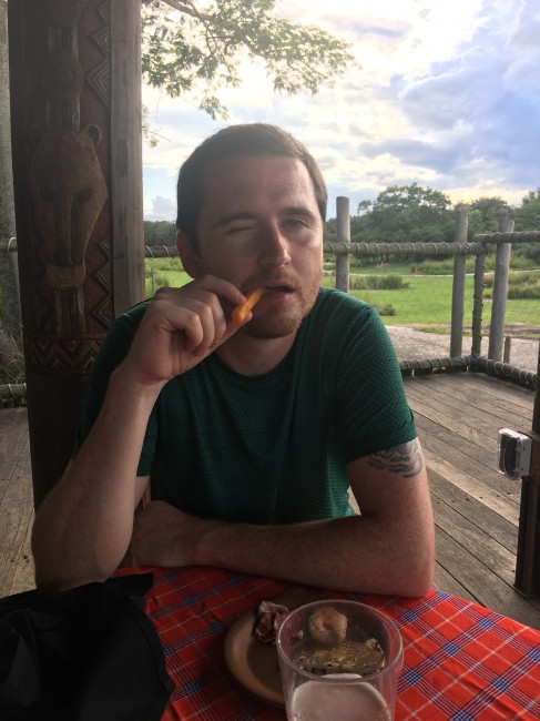 Caught matt snacking on some cheese