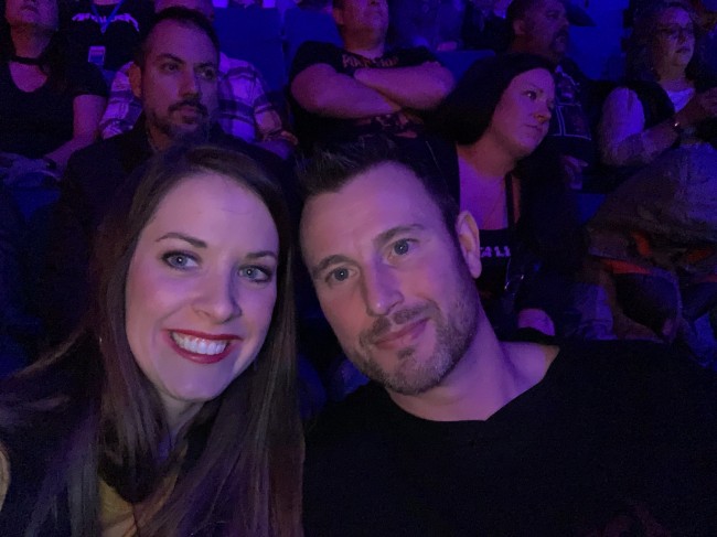 Ready to Rock at the Metallica concert!