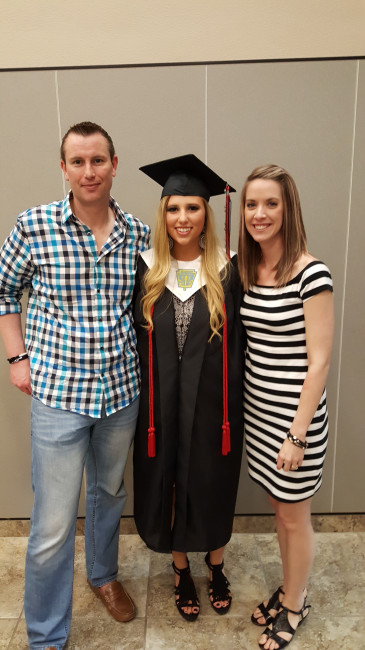 Michalyn, our niece, graduating from High School!
