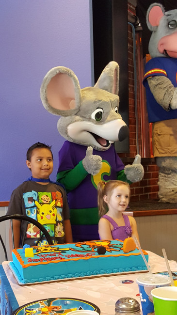 Chuck E. Cheese parties are definitely a family tradition