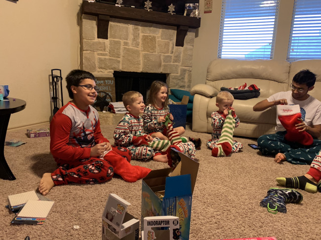 And Santa stuffed the stockings...