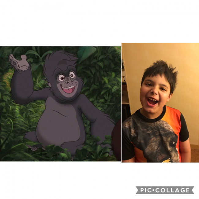 This cute little monkey is our nephew Karch!