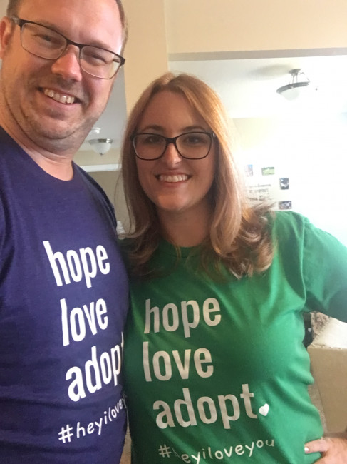 We have been blessed that our community of family and friends is as excited about our parent potential as we are! Many people supported us by purchasing a shirt.