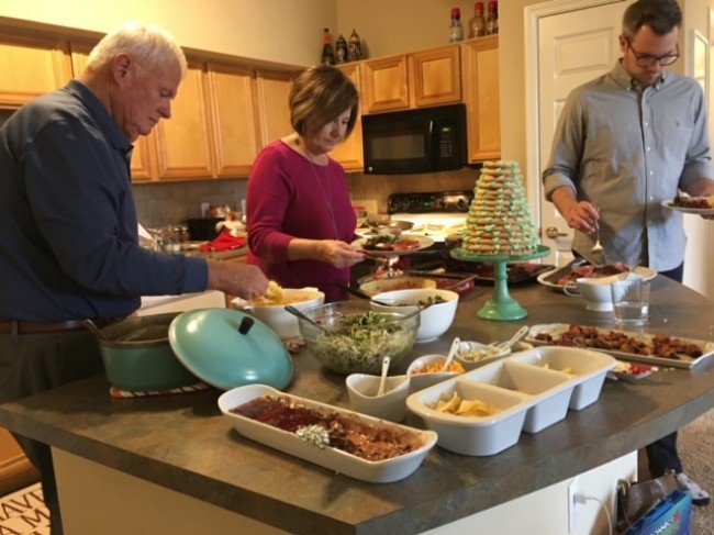 All the food! We all love to eat!