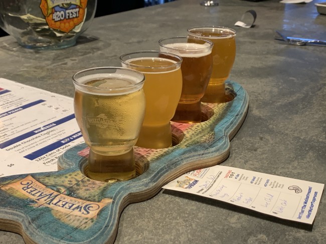 David is a big craft beer fan. He brews his own at home and is always on the lookout for local spots when we travel.