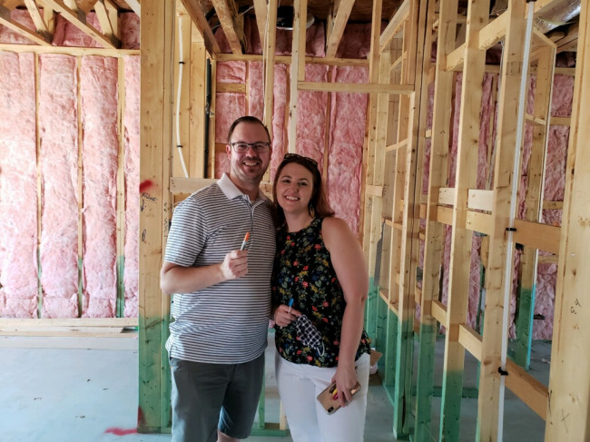 We had a Bless This House ceremony with our church group. We prayed over the house and wrote Bible verses and prayers on the framework. We had a Bless This House ceremony with our church group. We prayed over the house and wrote Bible verses and prayers on the framework.