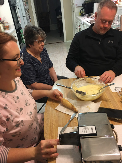 Time to make Krumkake. Time to make Krumkake.