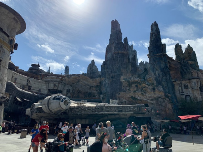 The Millennium Falcon! It's incredible to see live and up close. The Millennium Falcon! It's incredible to see live and up close.