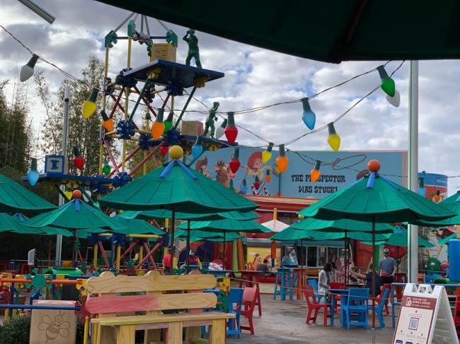 Toy Story Land at Hollywood Studios houses two of our favorite rides: Slinky Dog Dash and Midway Mania. Also, the tart treats at Woody's Lunch Box. Toy Story Land at Hollywood Studios houses two of our favorite rides: Slinky Dog Dash and Midway Mania. Also, the tart treats at Woody's Lunch Box.