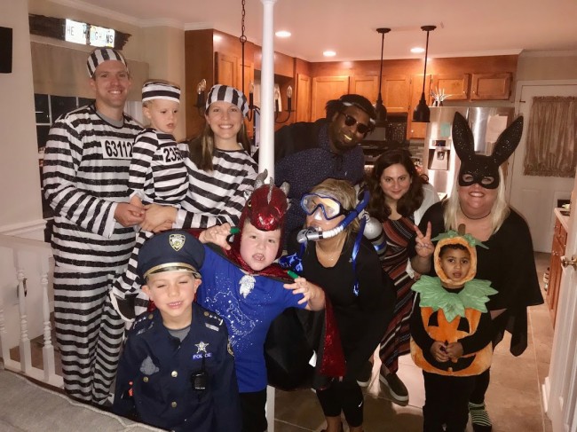 Family & friends came over to trick-or-treat in our neighborhood this past Halloween. It was so much fun!