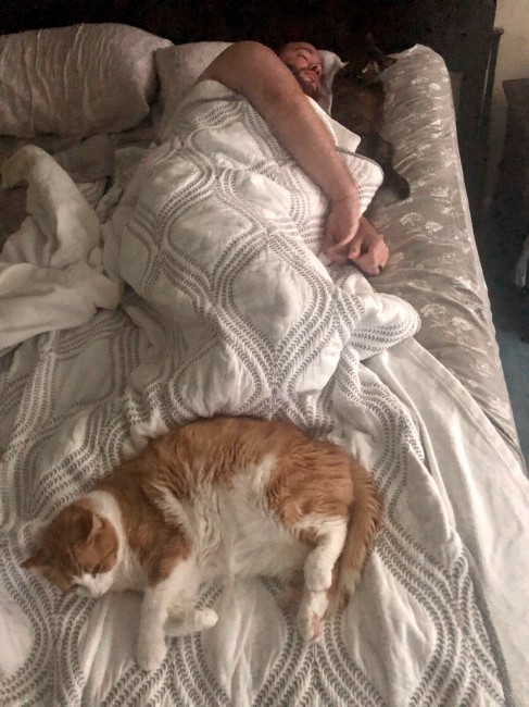 I'm not sure they've left much room for Alex in the bed...