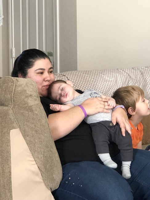 Our family is not just the ones we were raised in but also those we surround ourselves with. Amanda's best friend has two amazing boys (the little one napping in this picture is our godson) and we love to visit with them!