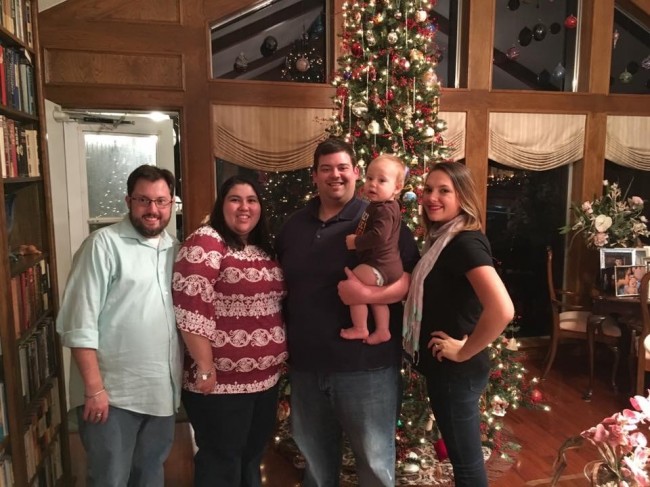 Christmas with Wyatt's brother and family.