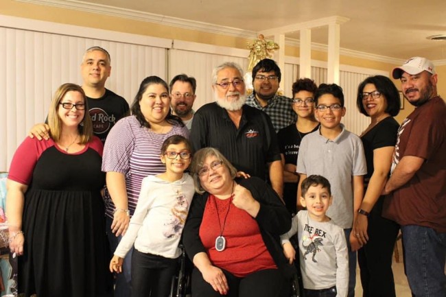 Amanda's family Christmas 2019. We missed two nephews this year as they spent the holidays with their mom.