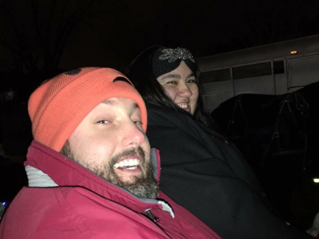 Every December we dress up in our warmest clothes and go on a carriage ride through a historic part of our community that is known for their Christmas lights. Somehow we always manage to pick the coldest night and get to see snowflakes on our ride.