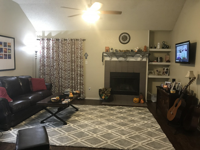A closer view of our living room.