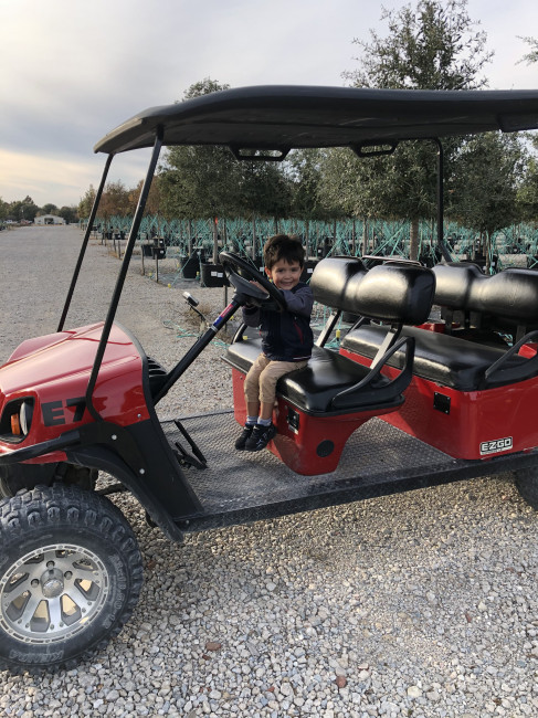 Watch out!! Conner wants to drive!