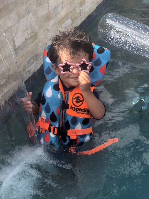 Conner getting into the summer spirit!