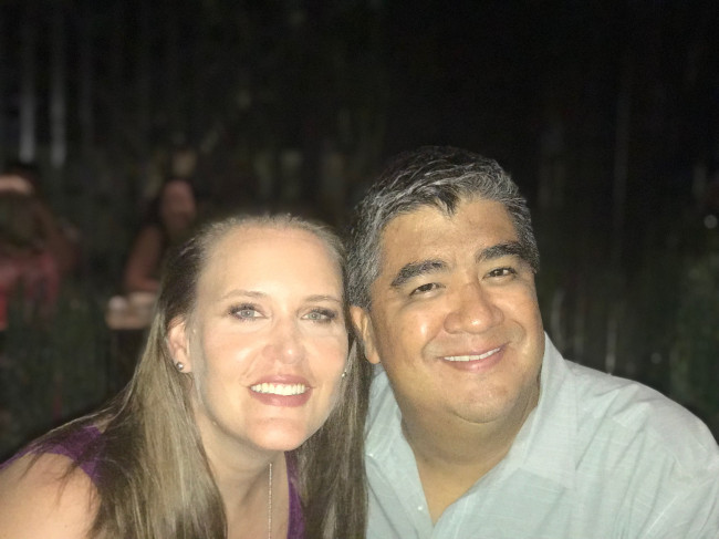 Tracie and Jeff feeling the vacation vibes in Cabo.