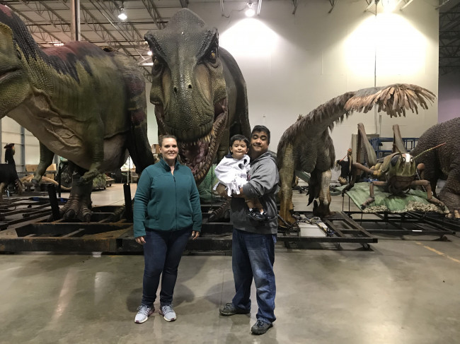Watch out! There's a T-Rex behind you!