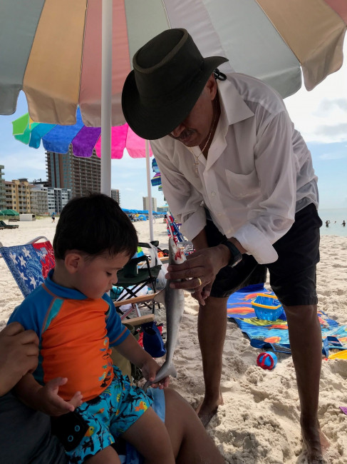 Another shark Popo!! Conner wasn't sure he wanted to pet the shark...