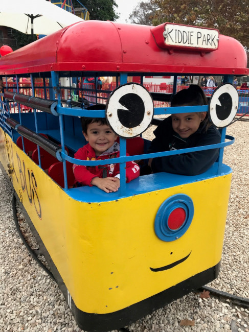 More of Conner at Kiddie Park. He still talks about going back.