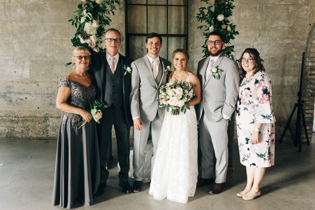 Jarrett's side of the family. The grandparents, Nana and Grandpa, Uncle Bryce and Aunt Allie.
