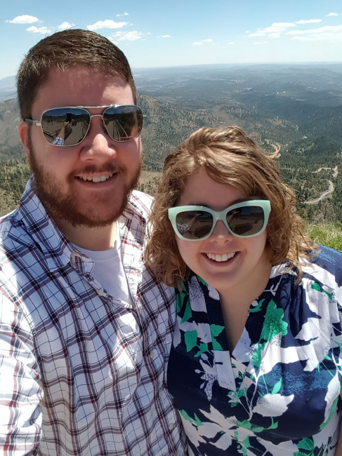 After a hike in the mountains.
